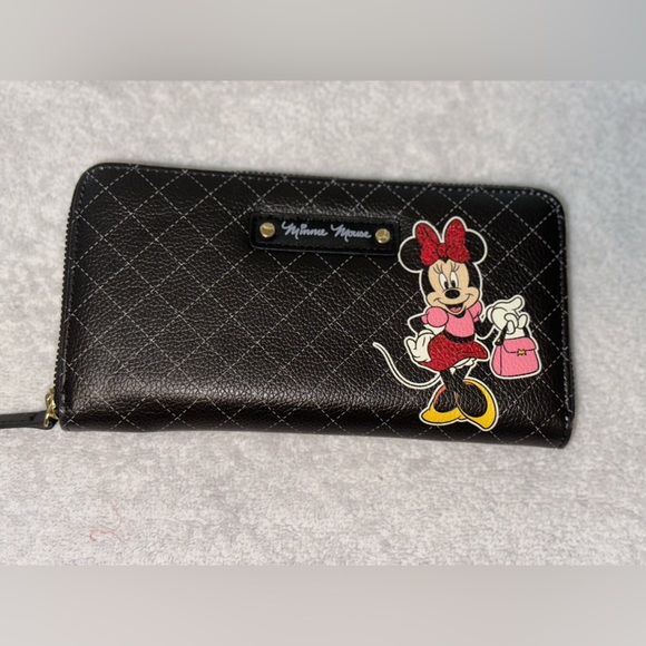 Adult Disney Women's Minnie Mouse Zip-Around Wallet - Picture 2 of 4